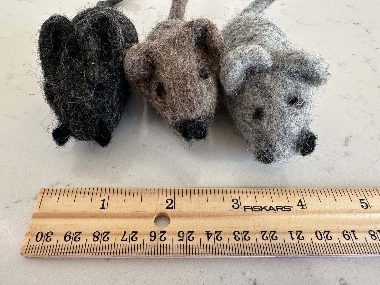 Felted Mouse Kicker Toy