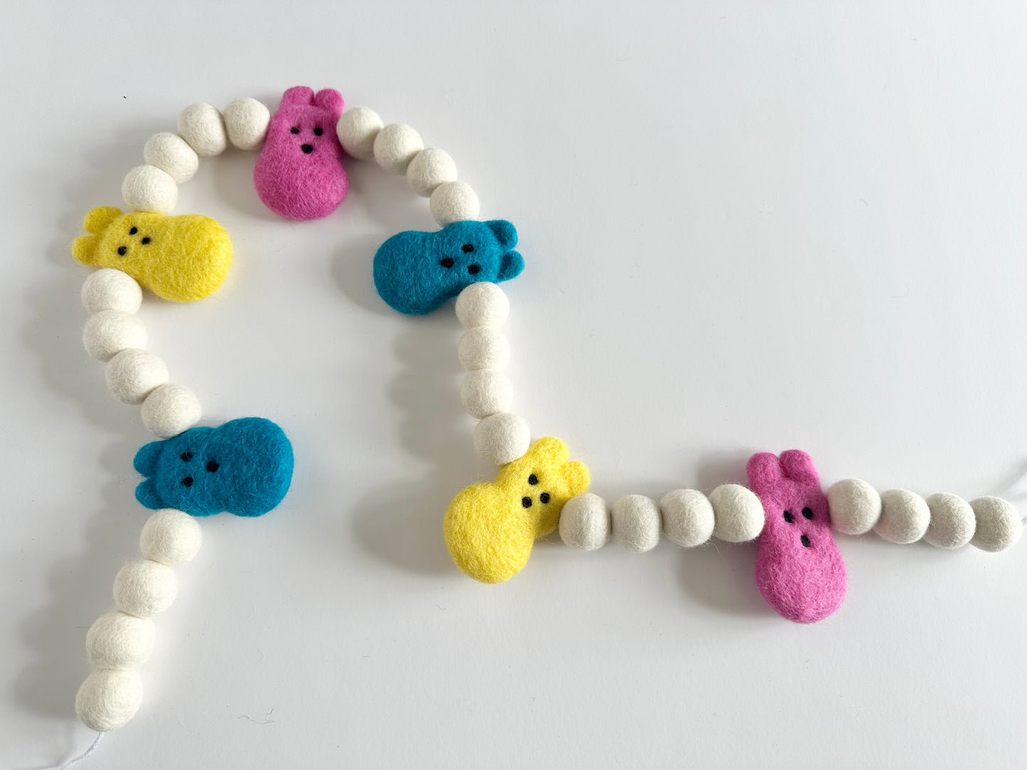 Bright White Bunny Garland