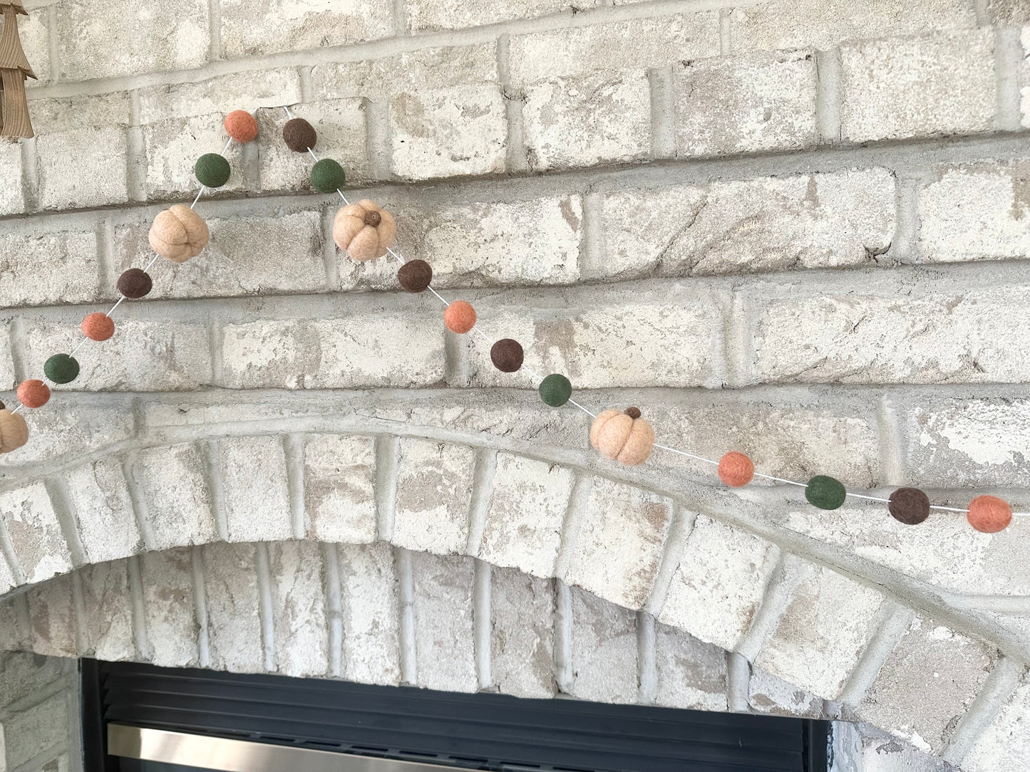 Tan Pumpkin Garland