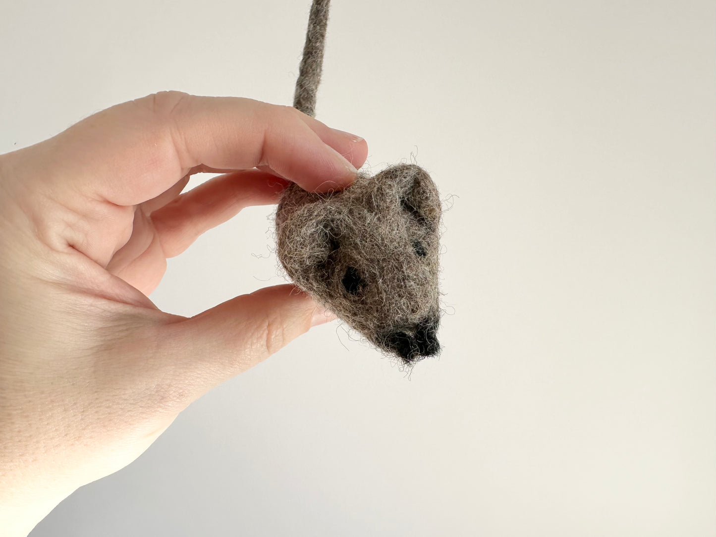 Felted Mouse Kicker Toy