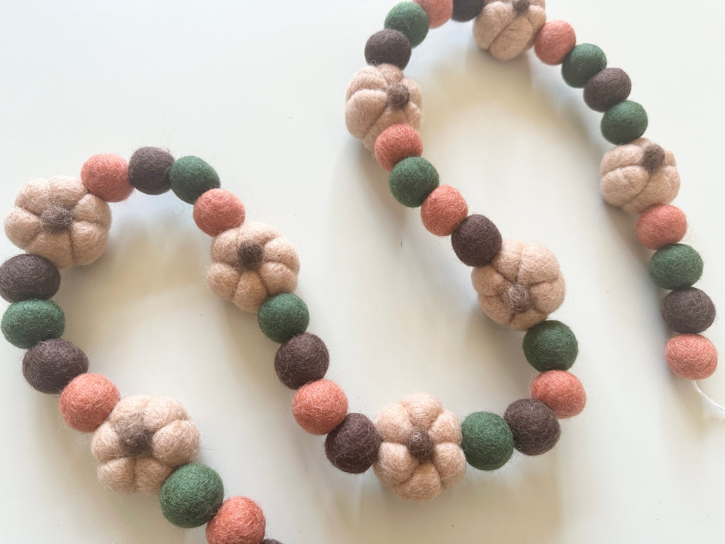 Tan Pumpkin Garland
