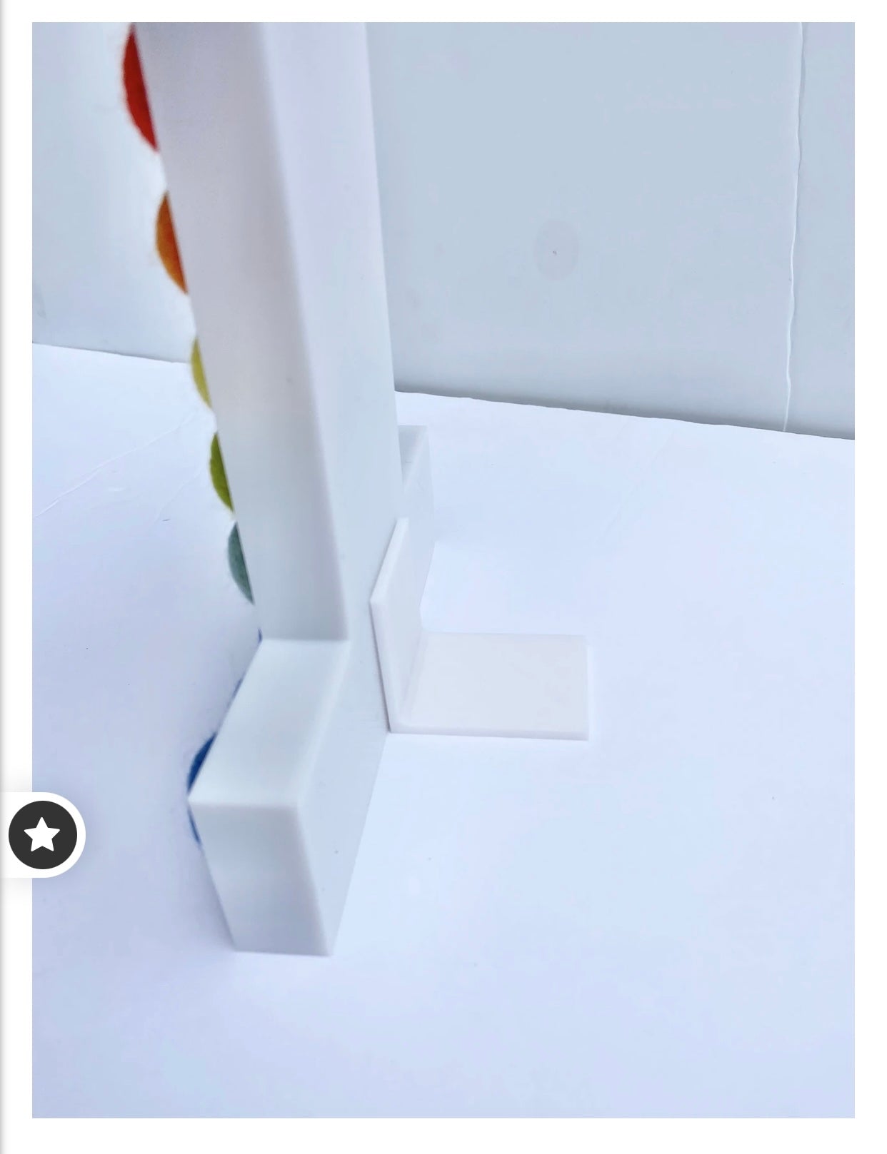 Stands for the 8.5" tall felt balls letters (and some of the small shaped wall hangings)