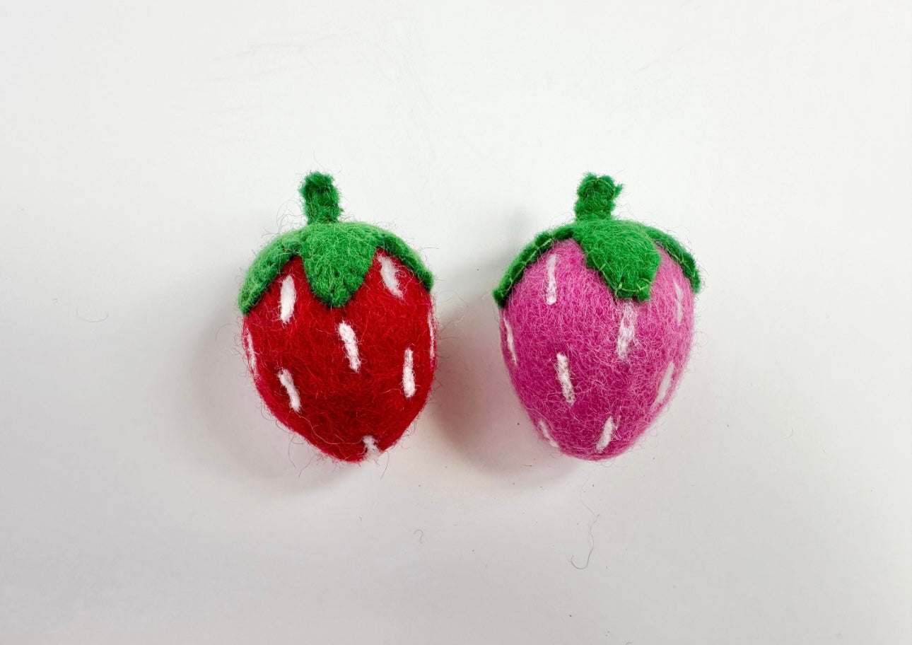 Red Strawberry Curtain Ties