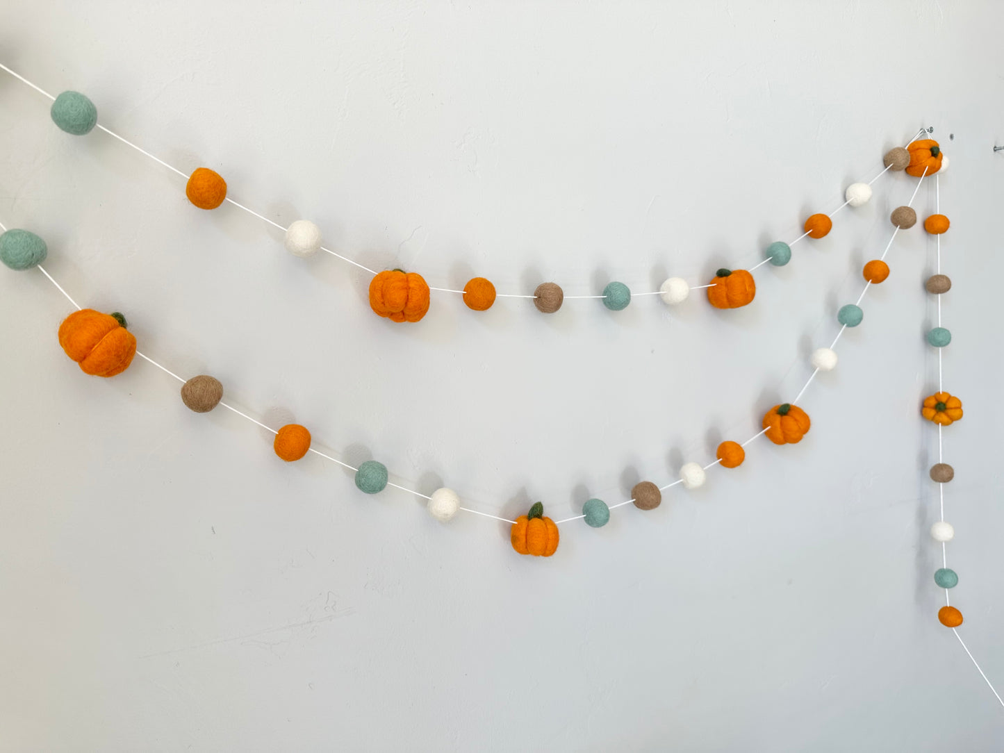 Light Orange Pumpkin Garland
