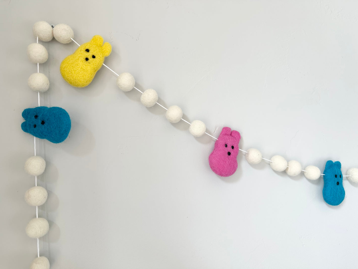 Bright White Bunny Garland