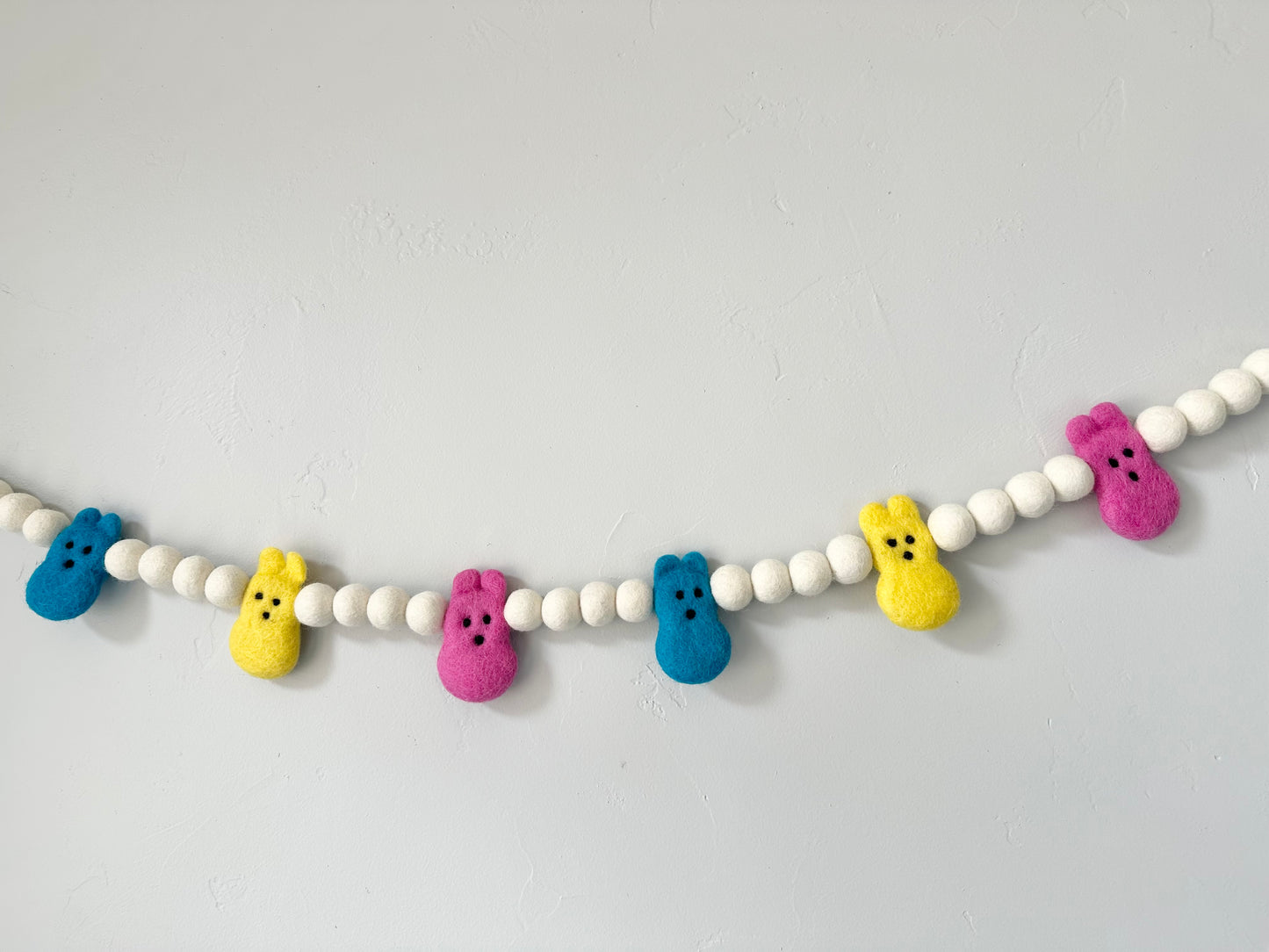 Bright White Bunny Garland