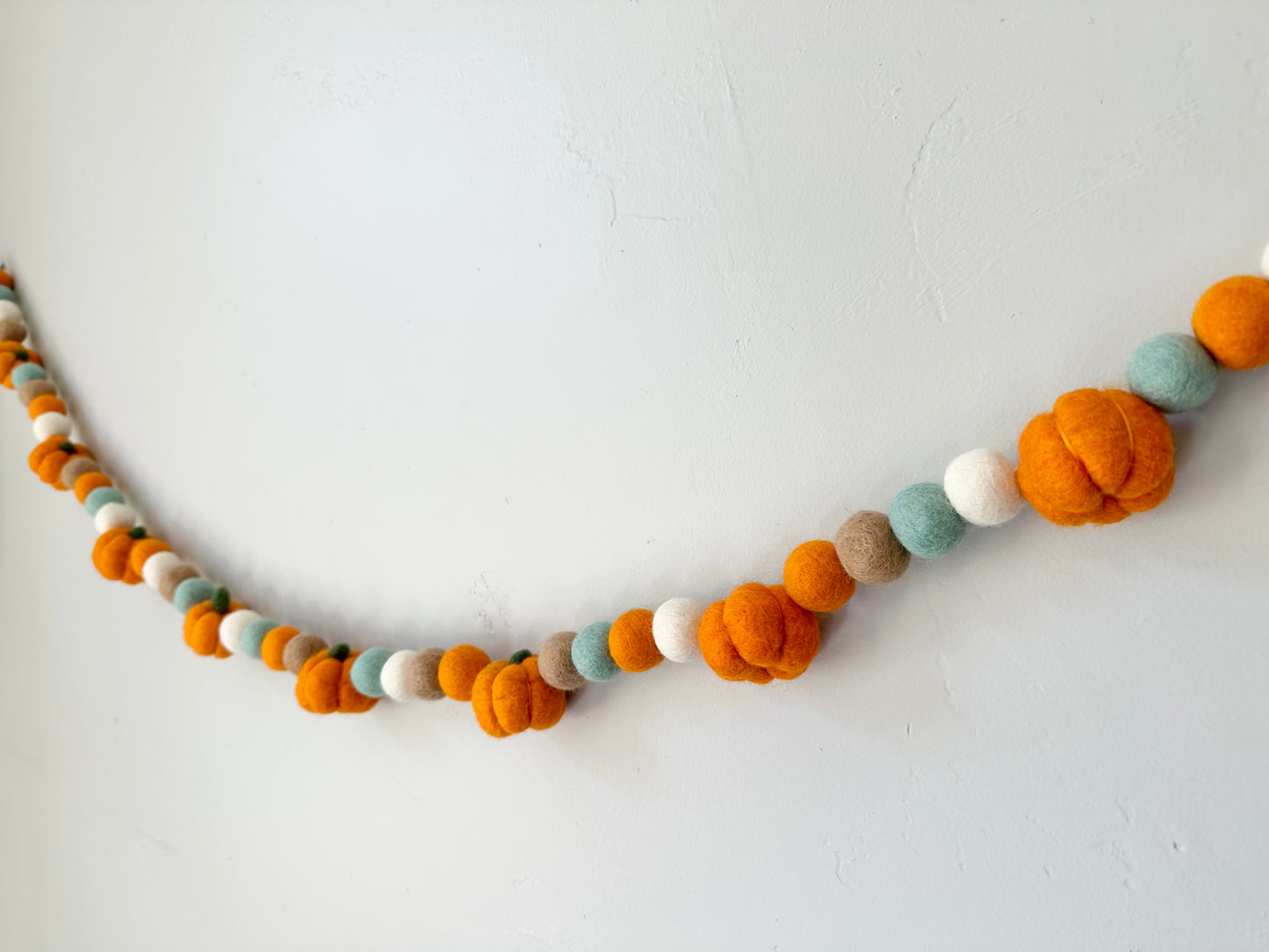 Light Orange Pumpkin Garland