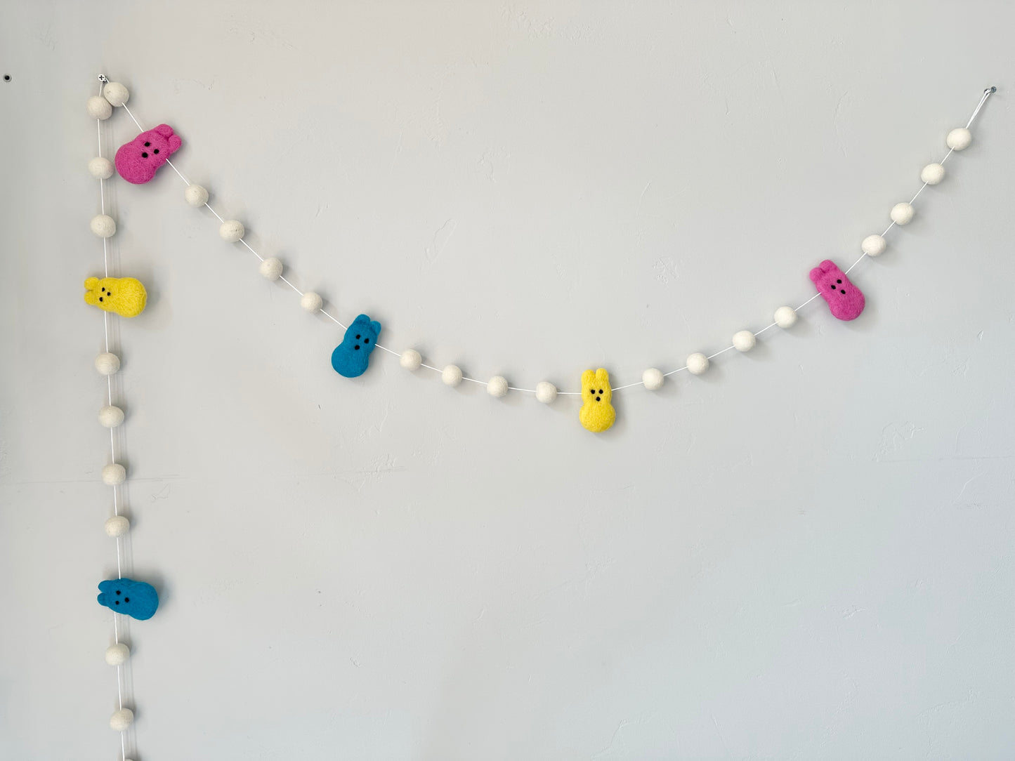 Bright White Bunny Garland