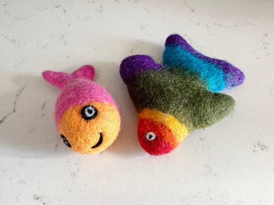 Happy Felted Fish