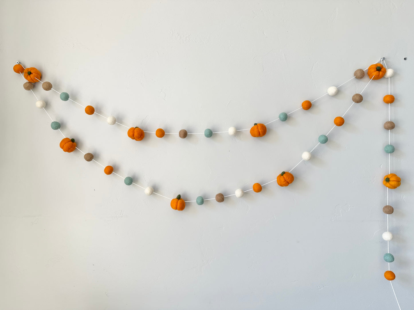Light Orange Pumpkin Garland