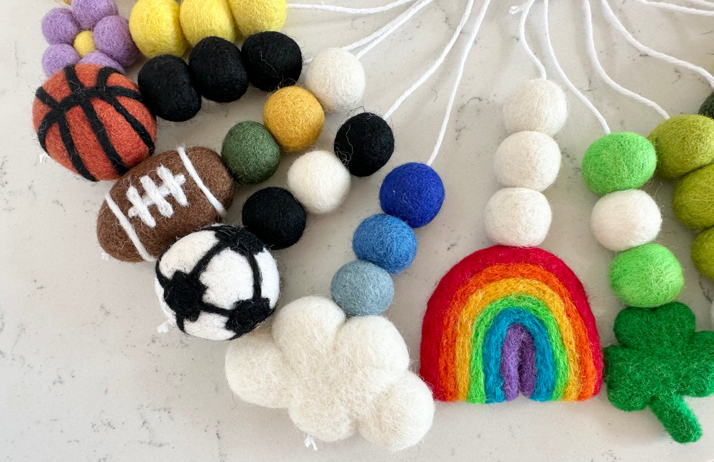 Custom Felted Item Keychain