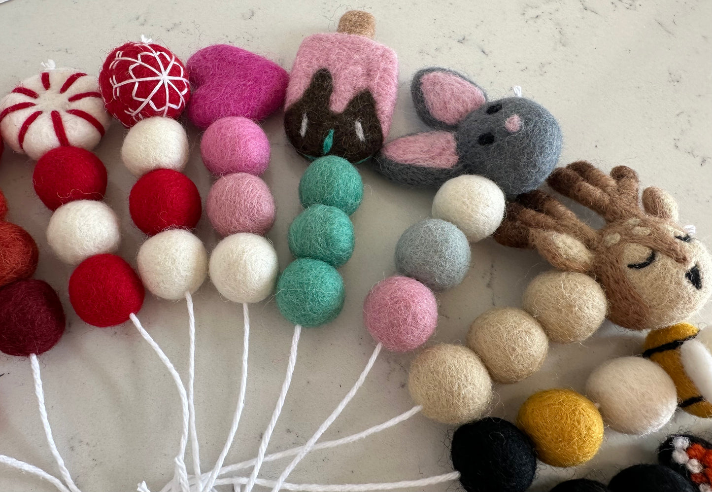 Custom Felted Item Keychain