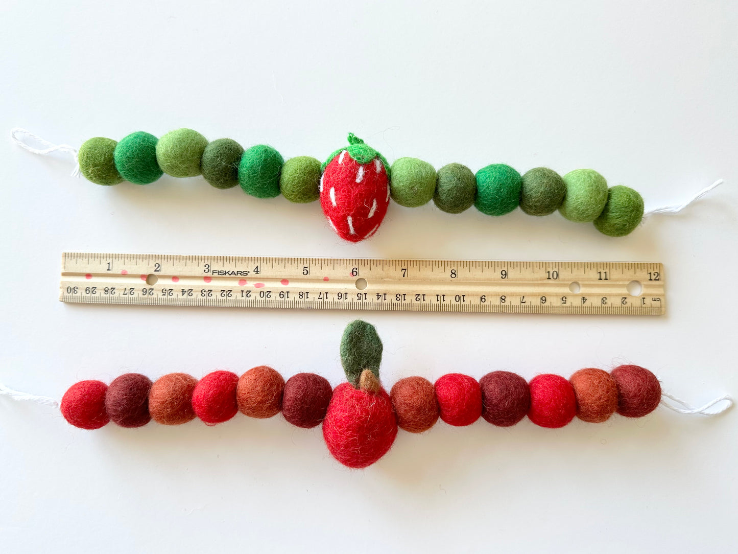 Red Strawberry Curtain Ties