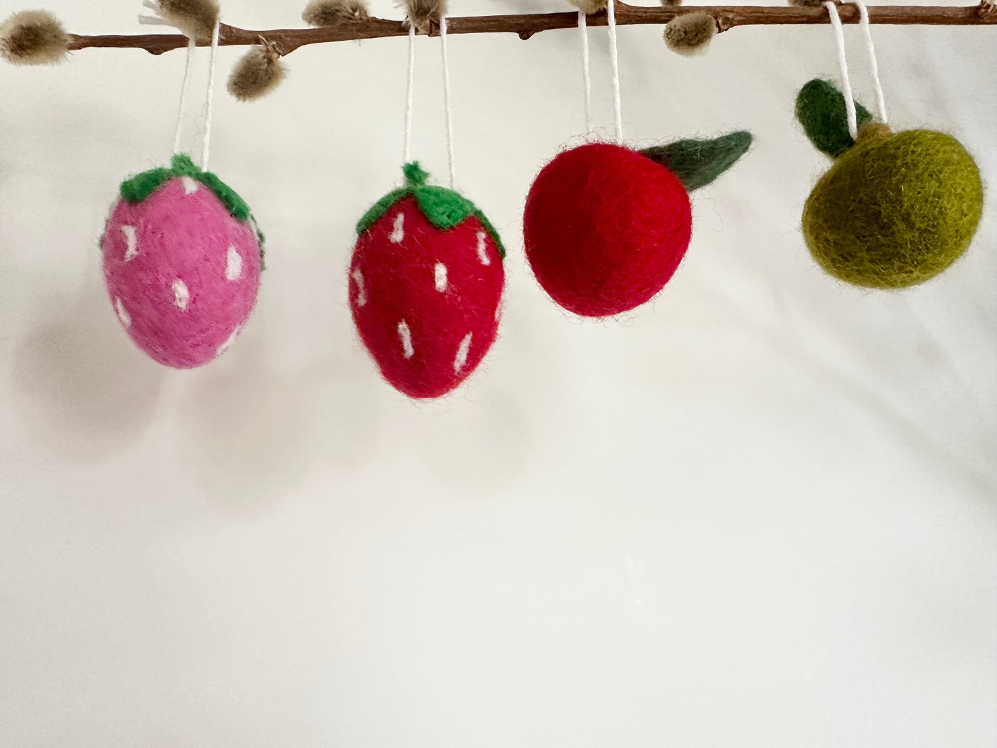 Felted Fruit Shapes