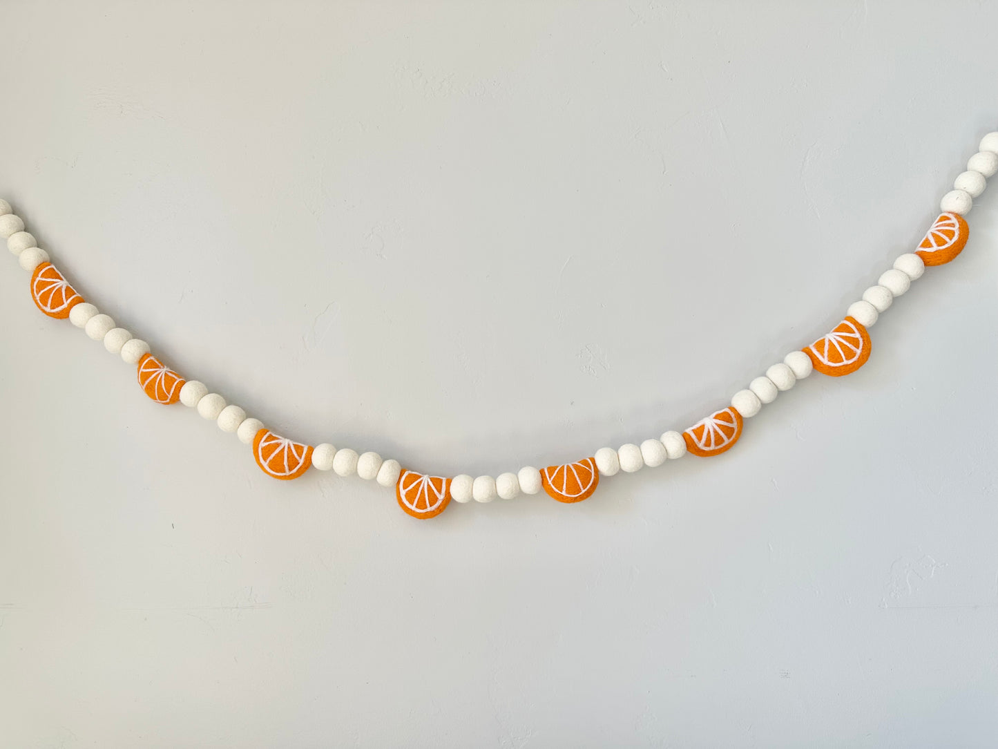 Dried Oranges and Popcorn Garland