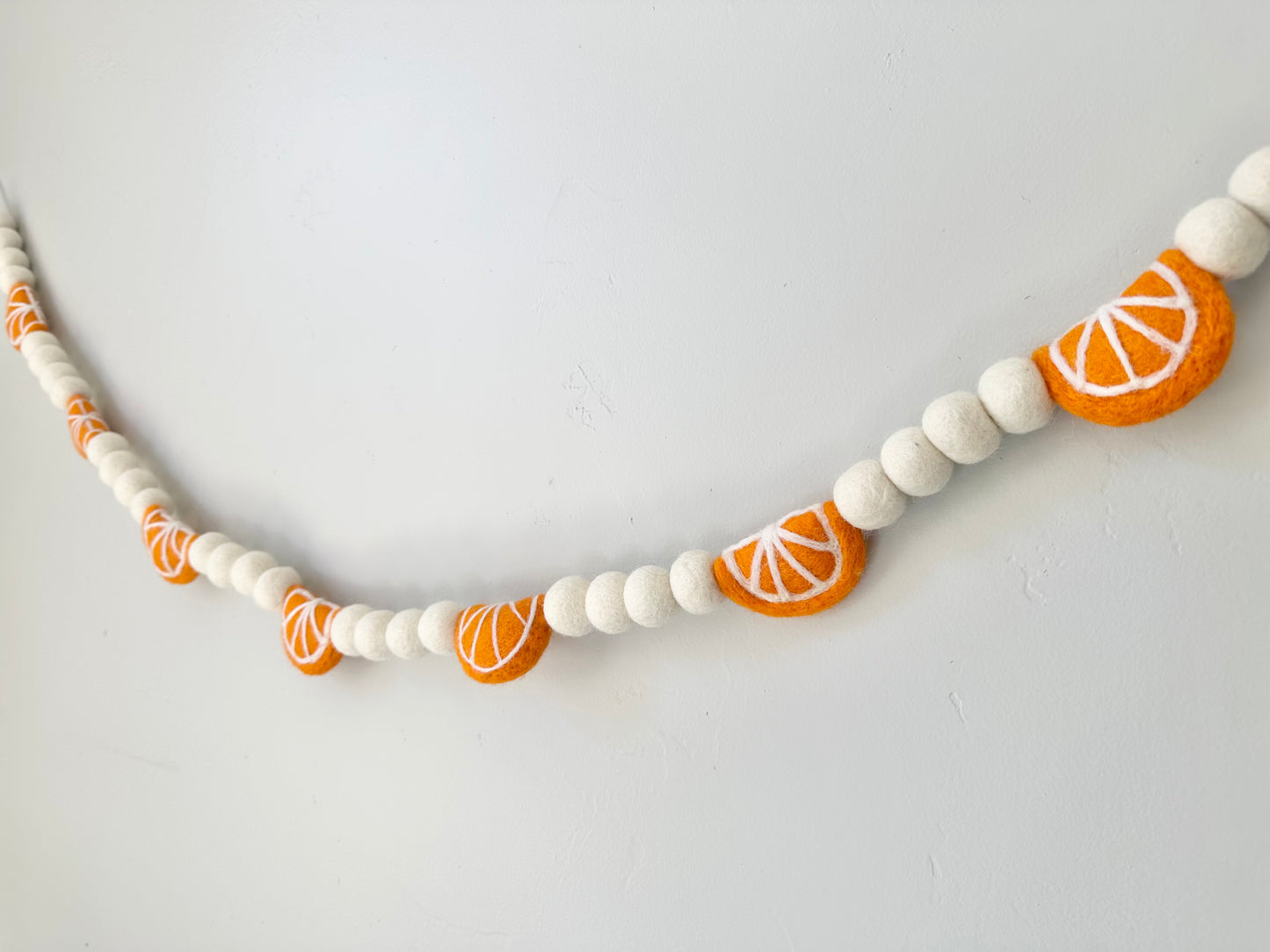 Dried Oranges and Popcorn Garland
