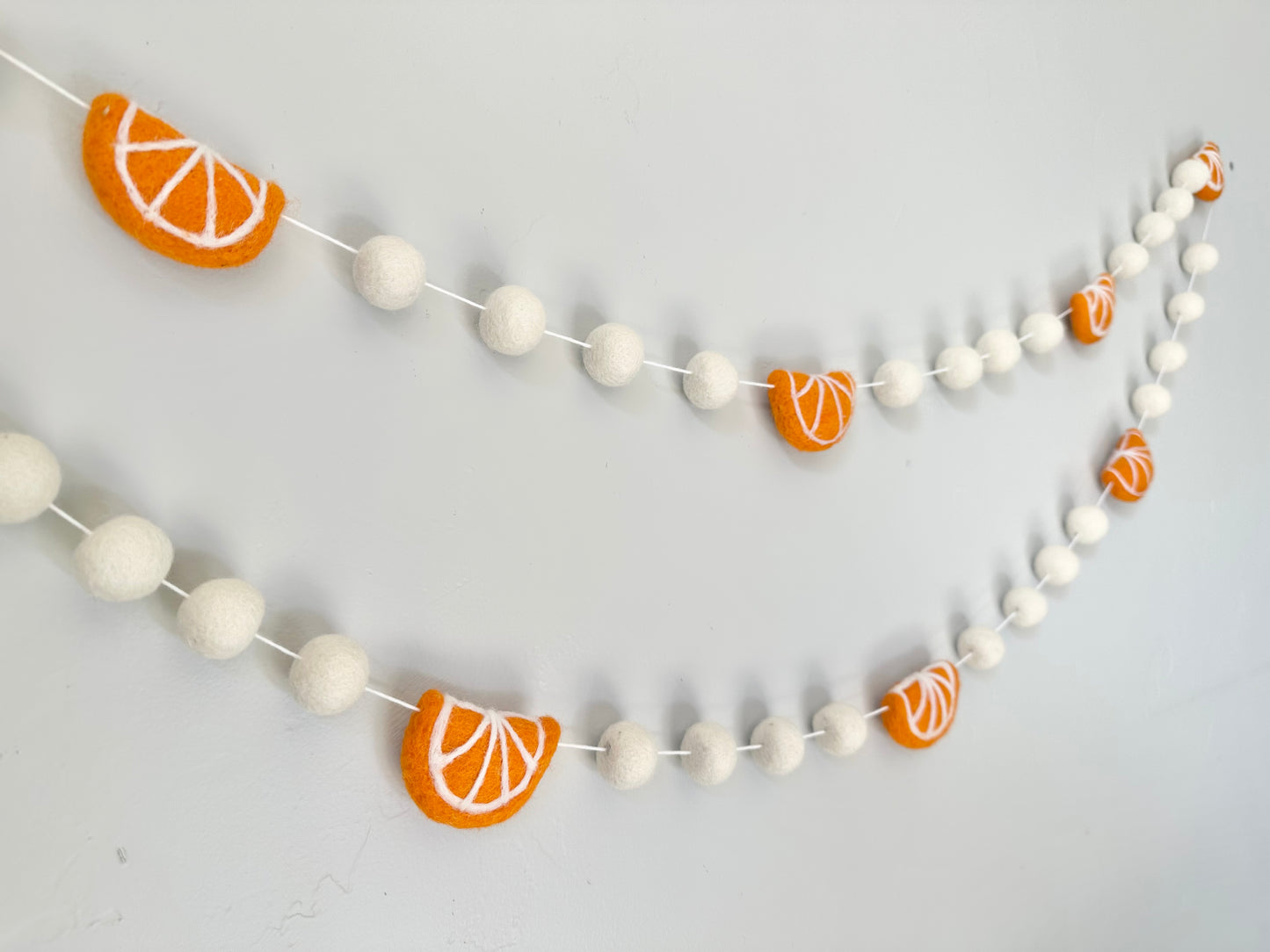 Dried Oranges and Popcorn Garland
