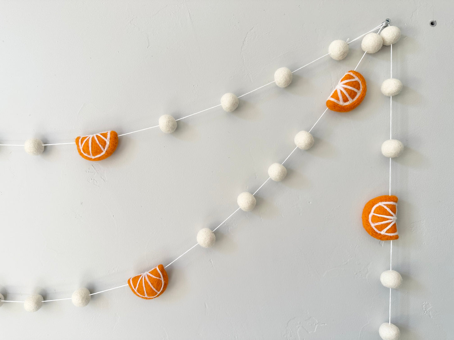 Dried Oranges and Popcorn Garland