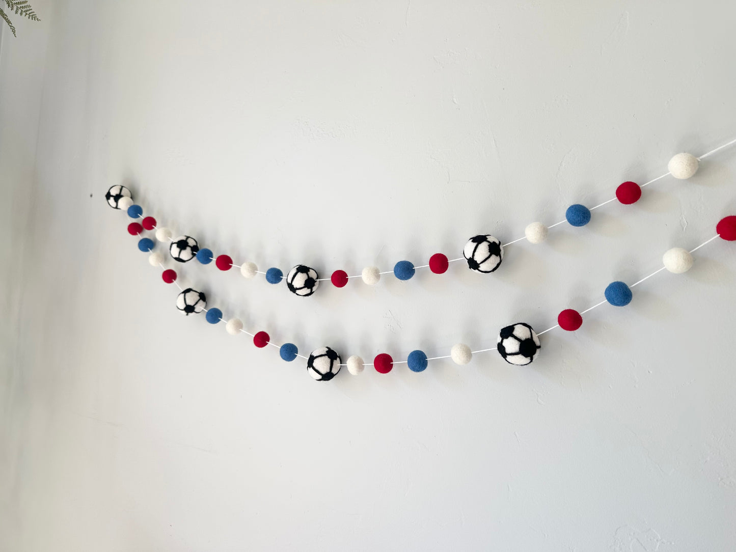Your Team's Colors Soccer Garland