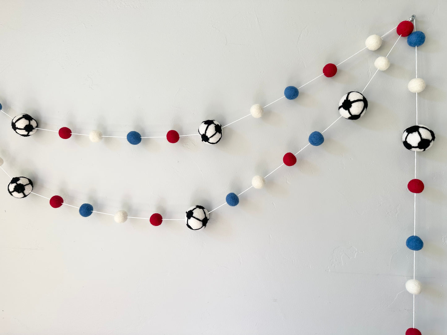 Your Team's Colors Soccer Garland
