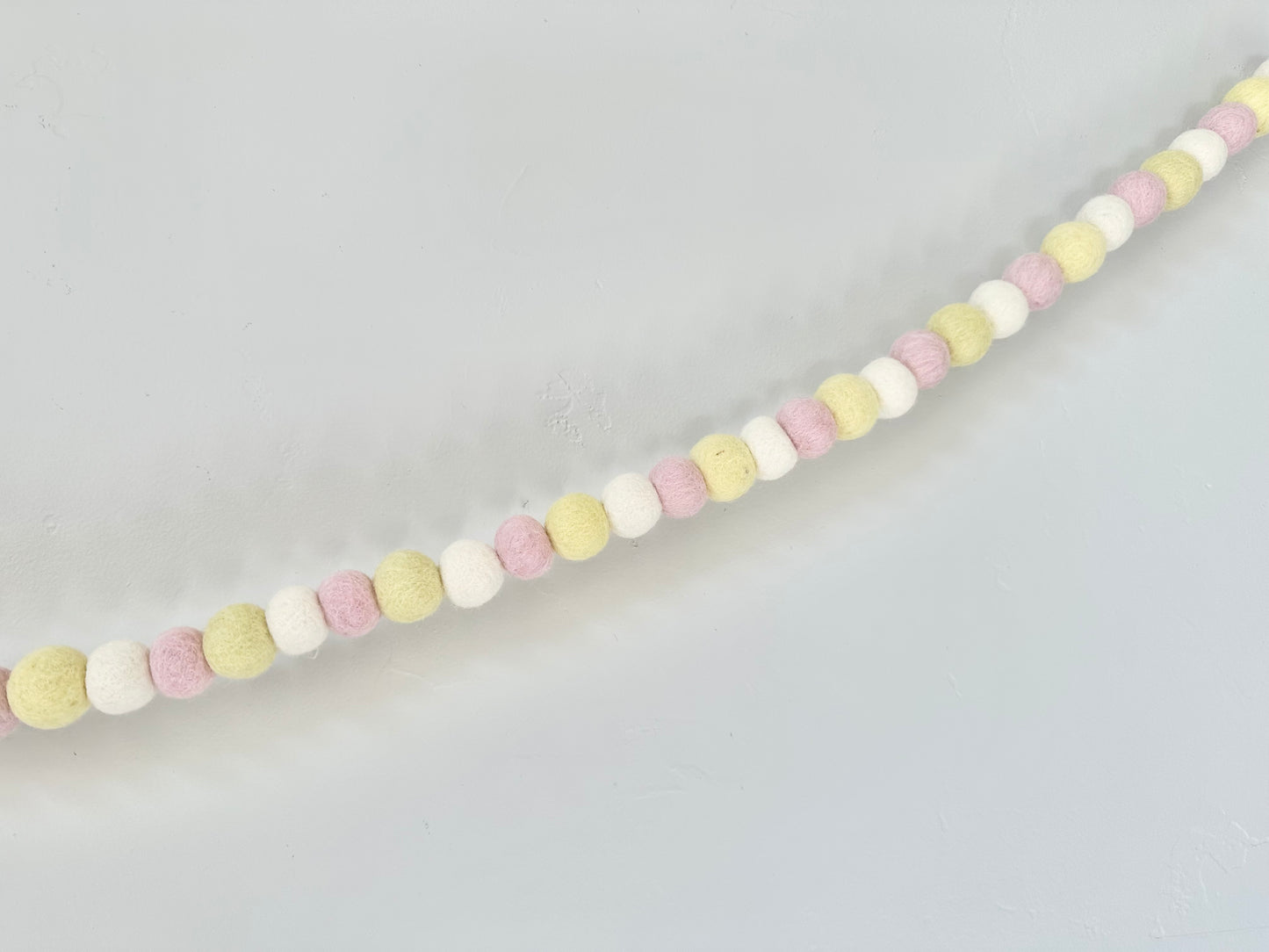 Pink Lemonade Felt Ball Garland