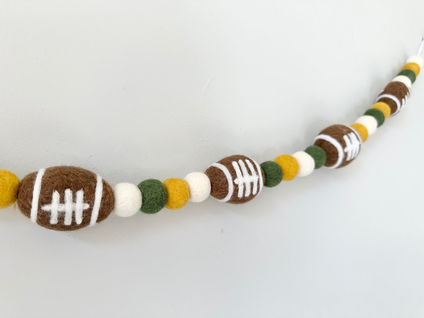 The Green & Gold Football Garland