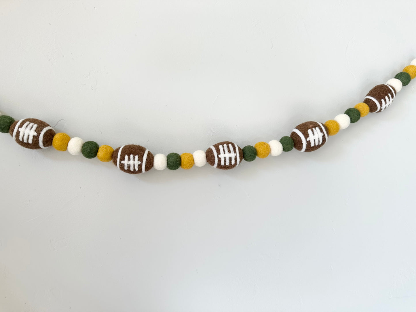 The Green & Gold Football Garland