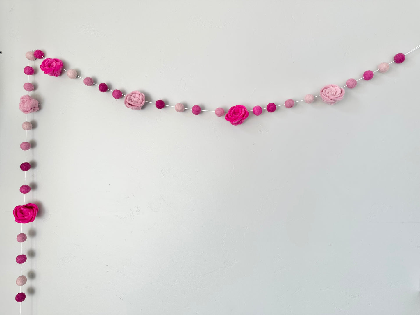 Pink Roses Garland
