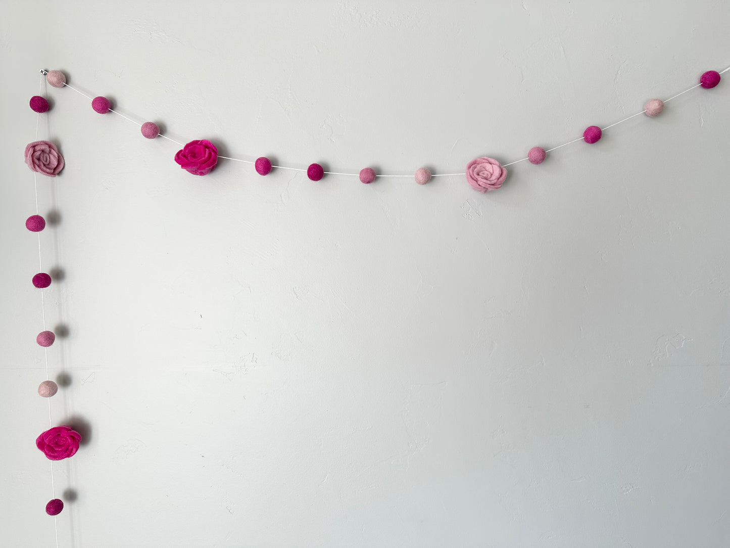 Pink Roses Garland