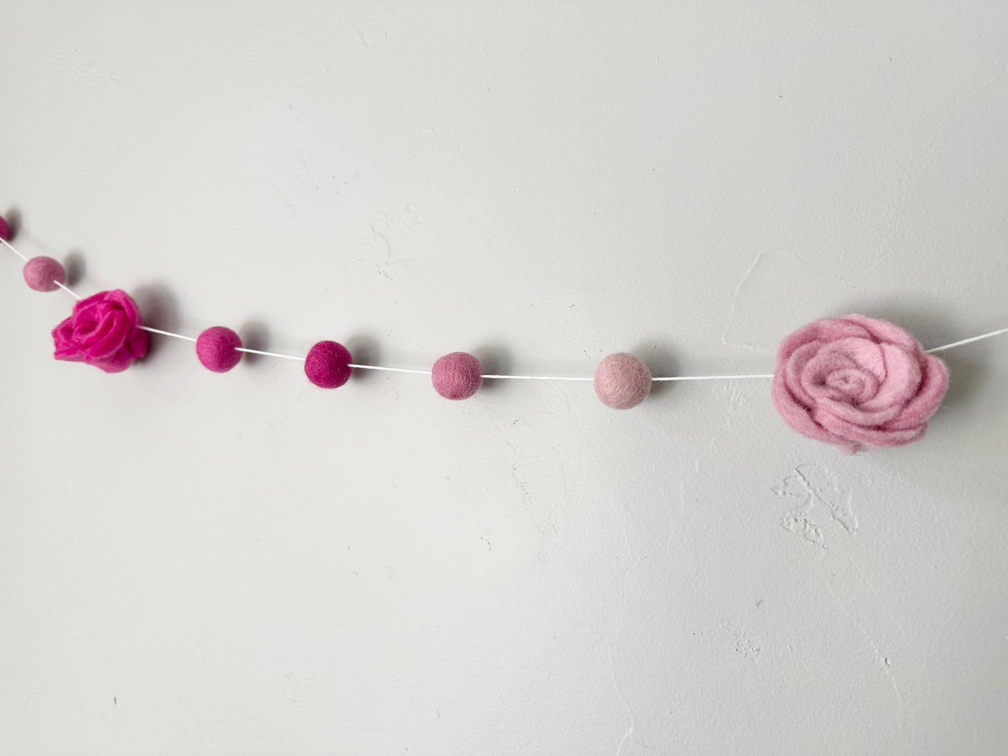 Pink Roses Garland
