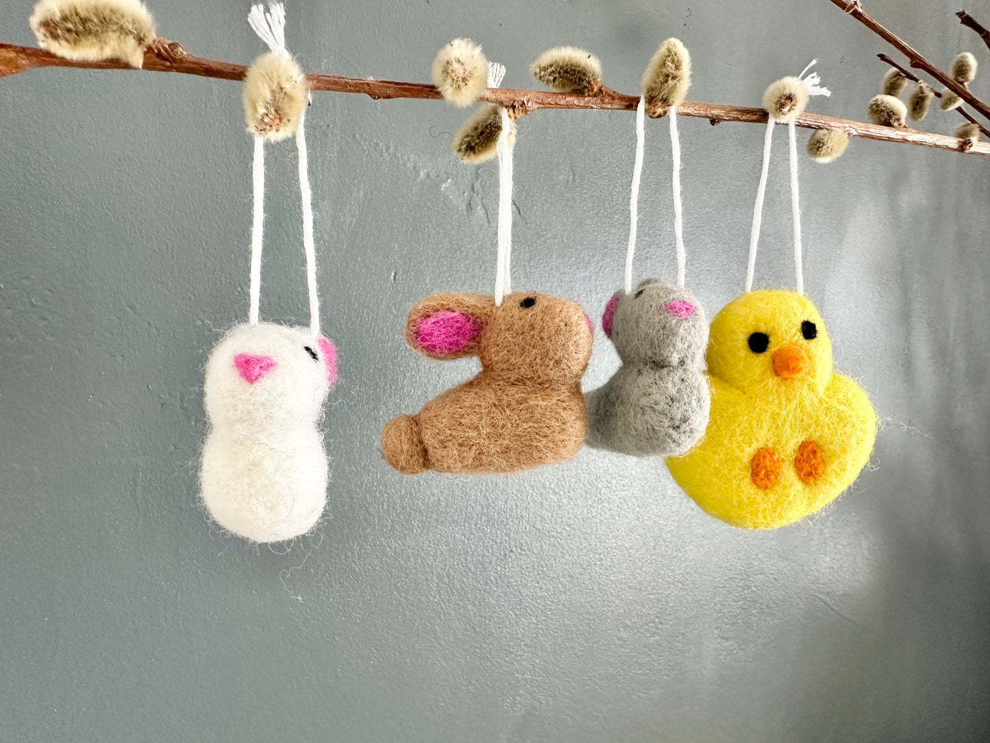 Felted Spring/Easter Ornaments