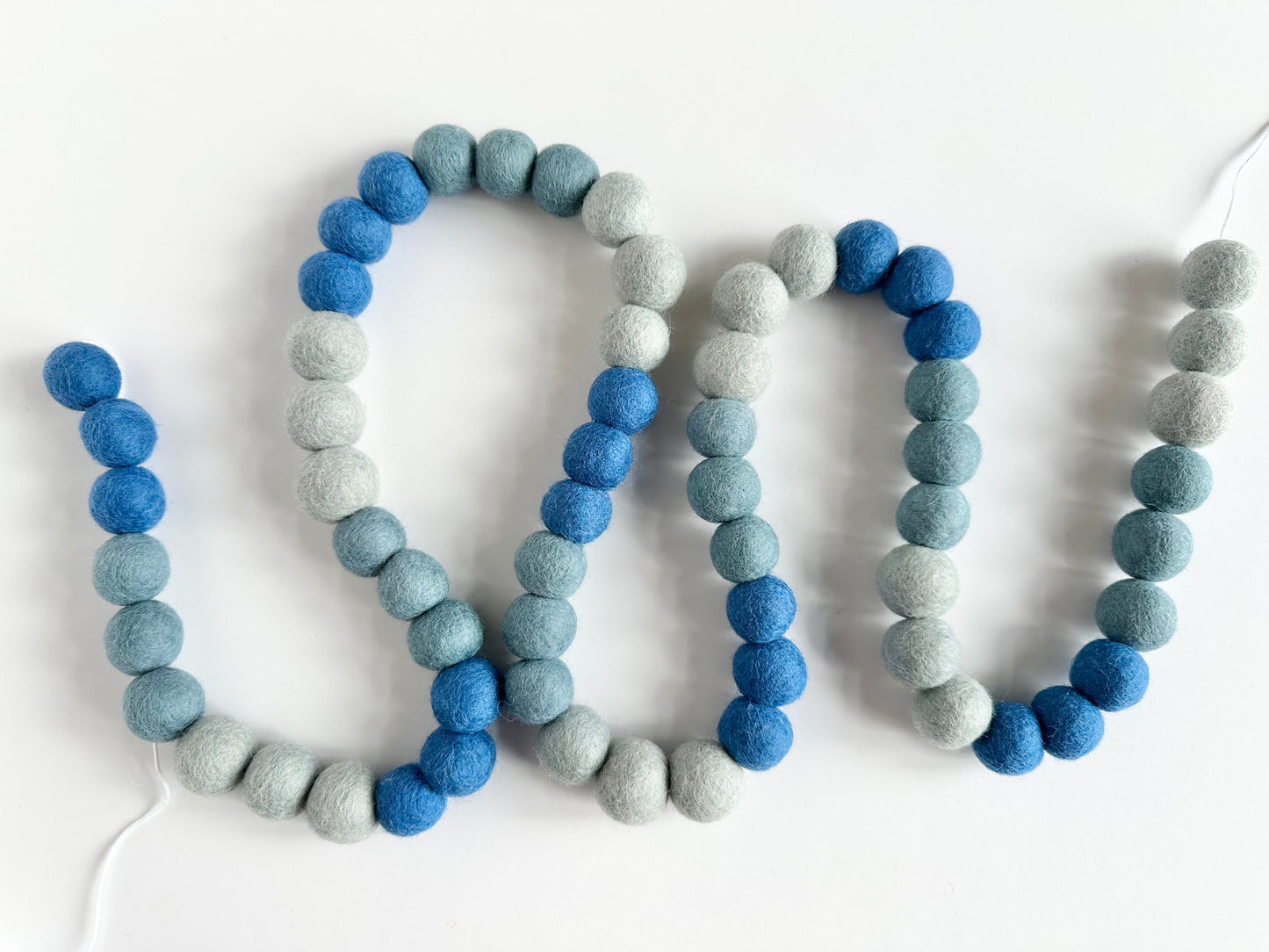 Blue Ombre Color Block Garland