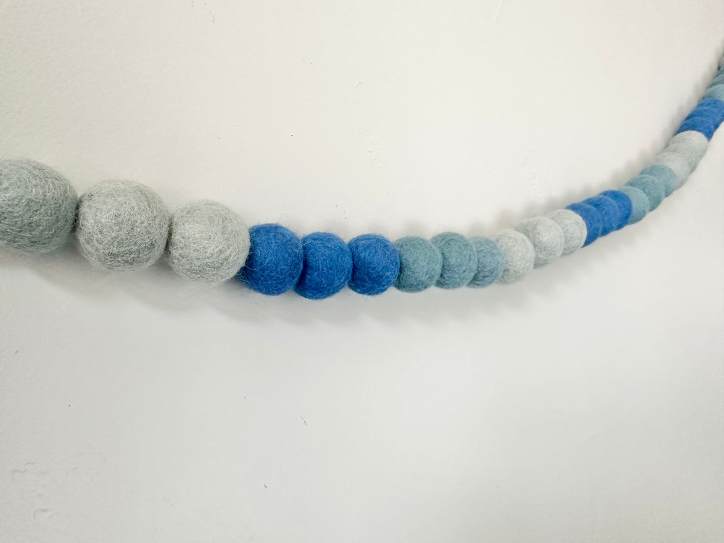 Blue Ombre Color Block Garland