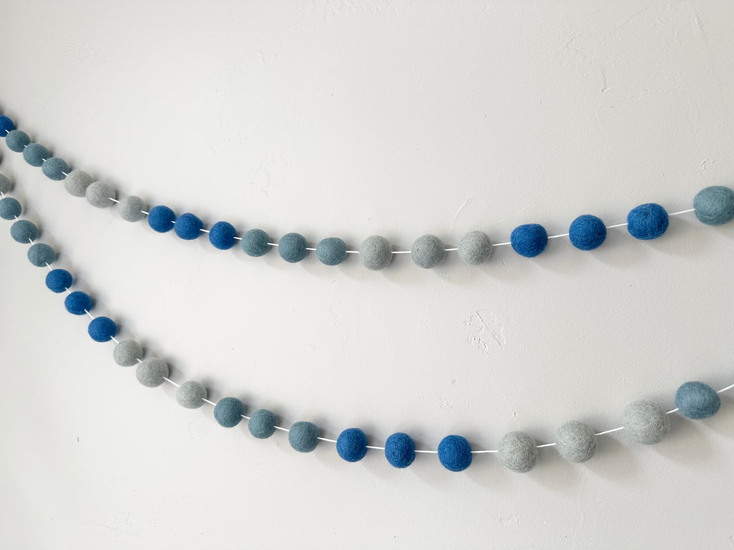 Blue Ombre Color Block Garland