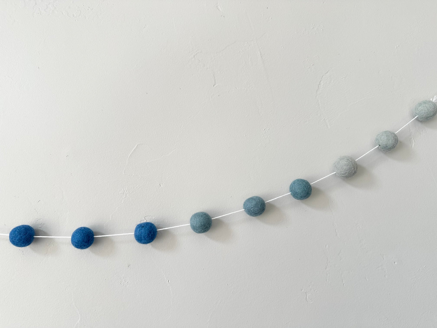 Blue Ombre Color Block Garland
