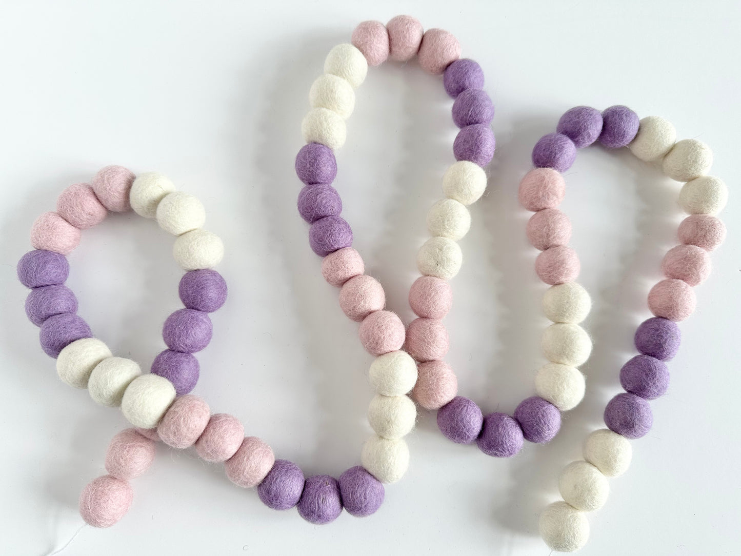 Light Purple & Pink Color Block Garland