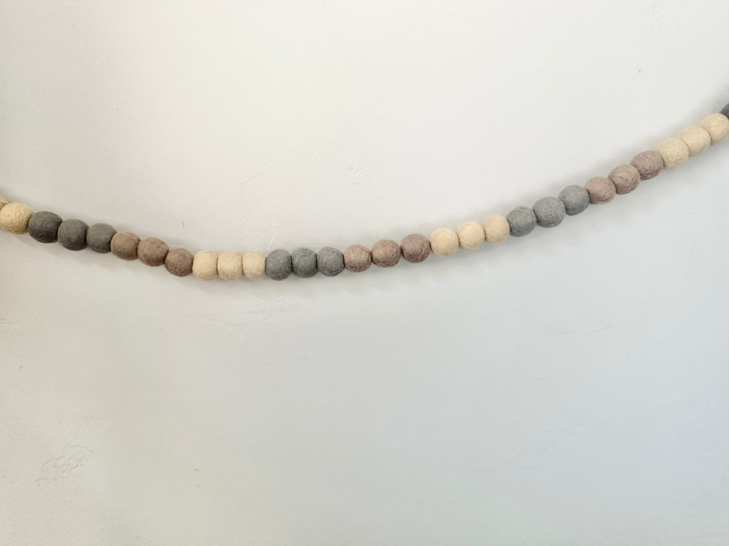 Neutral Greige Color Block Garland