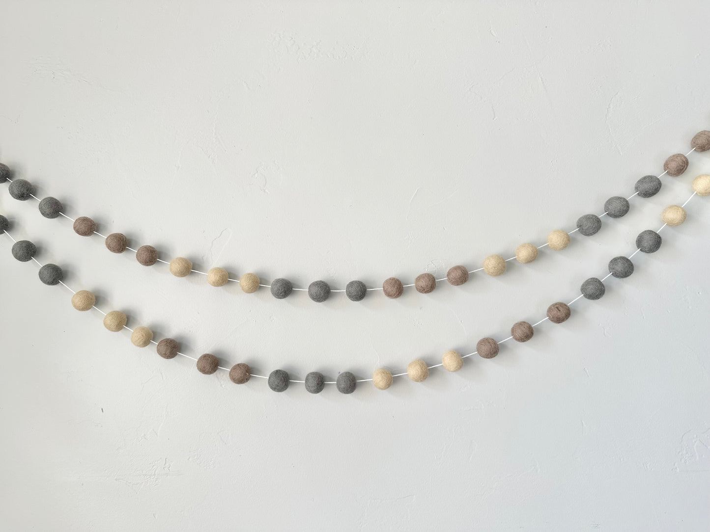 Neutral Greige Color Block Garland