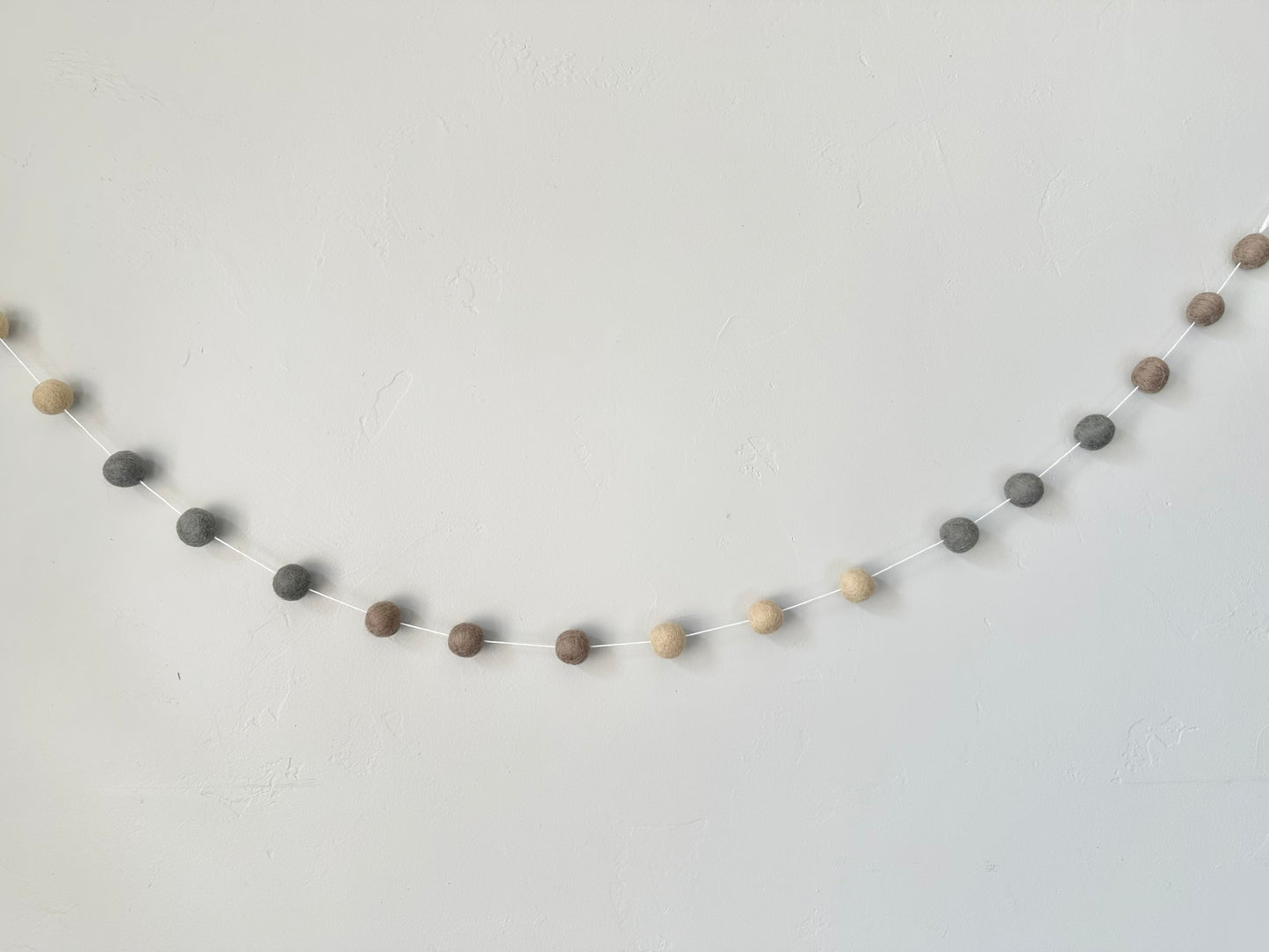 Neutral Greige Color Block Garland