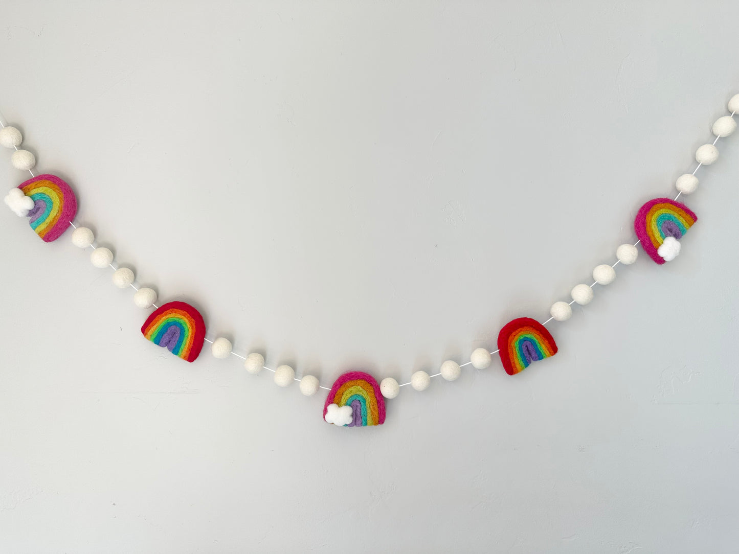 Rainbows w/ White Garland