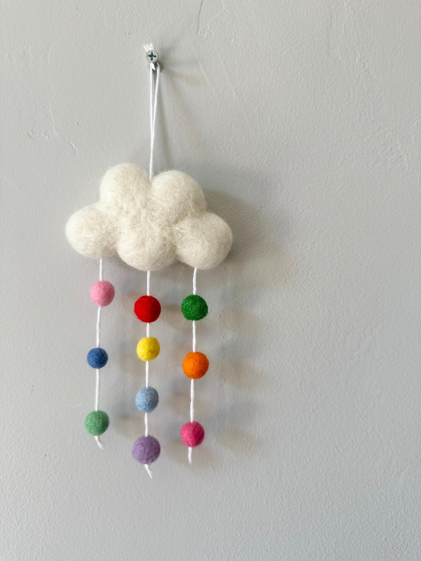 Rainbow Rain Cloud Ornament
