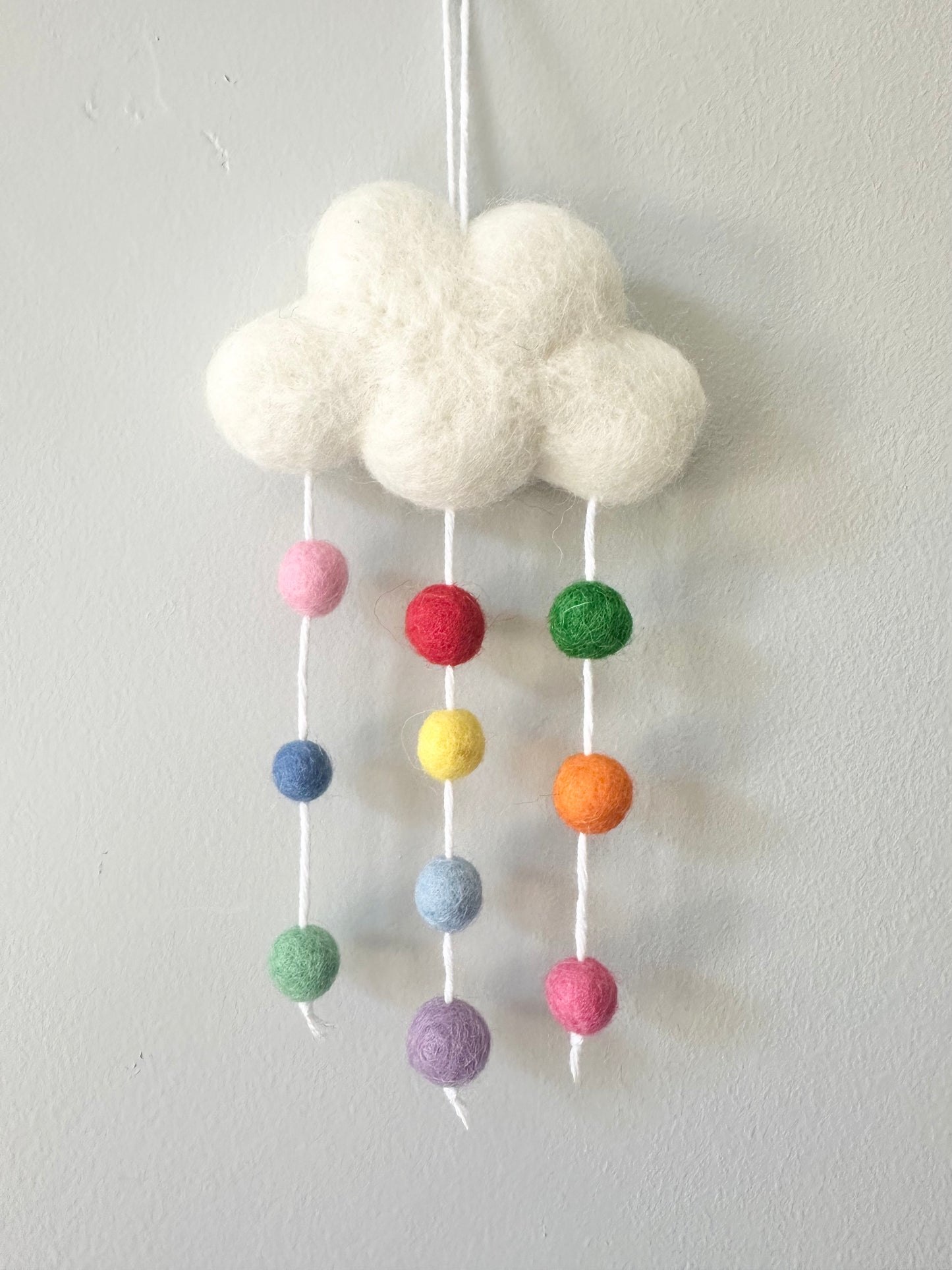 Rainbow Rain Cloud Ornament