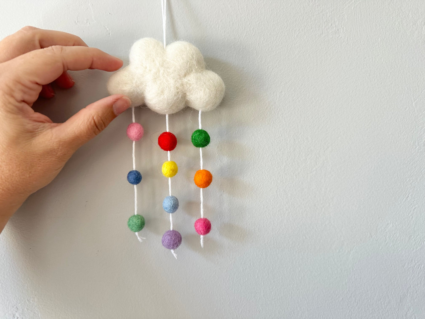 Rainbow Rain Cloud Ornament