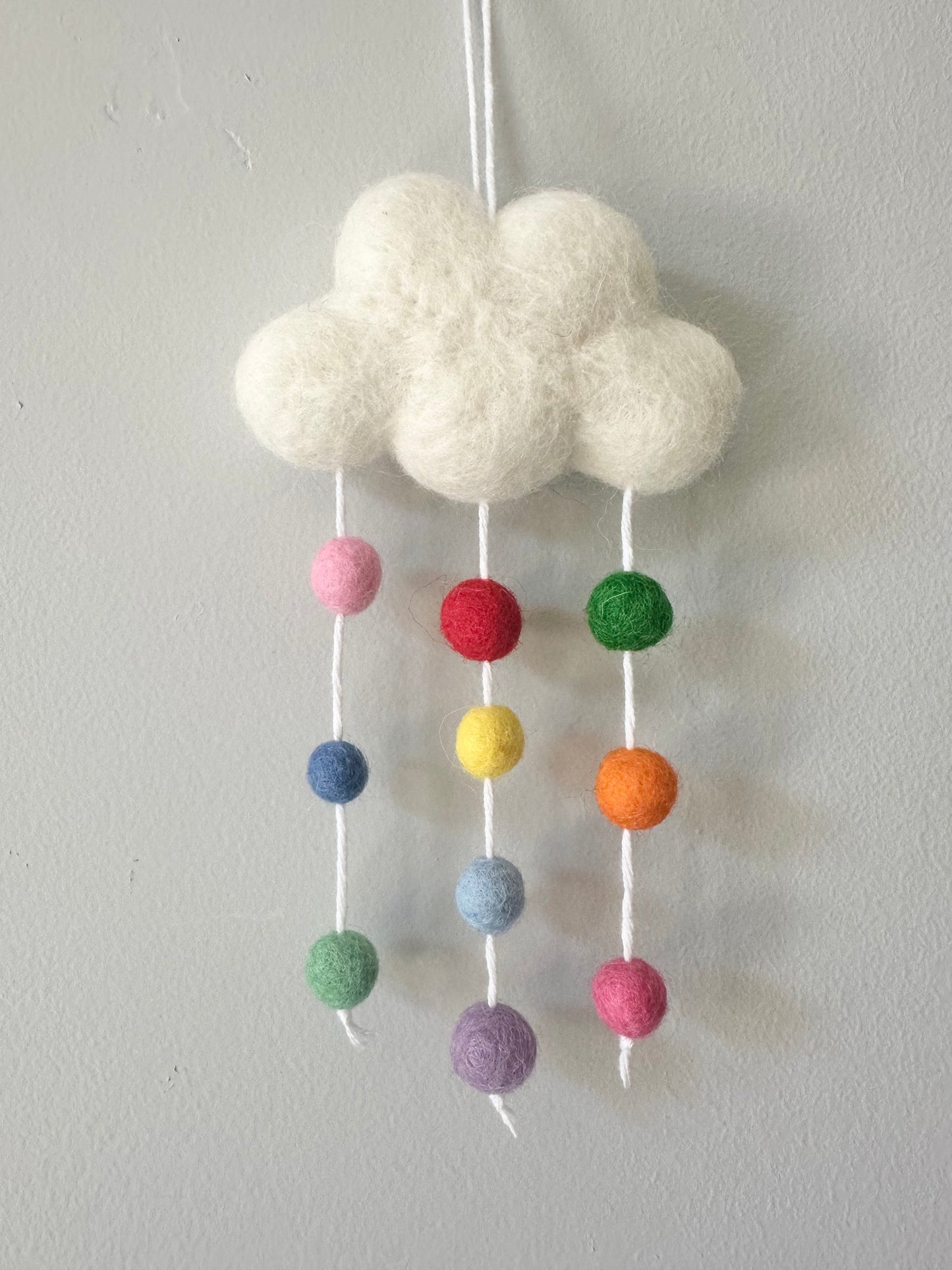 Rainbow Rain Cloud Ornament