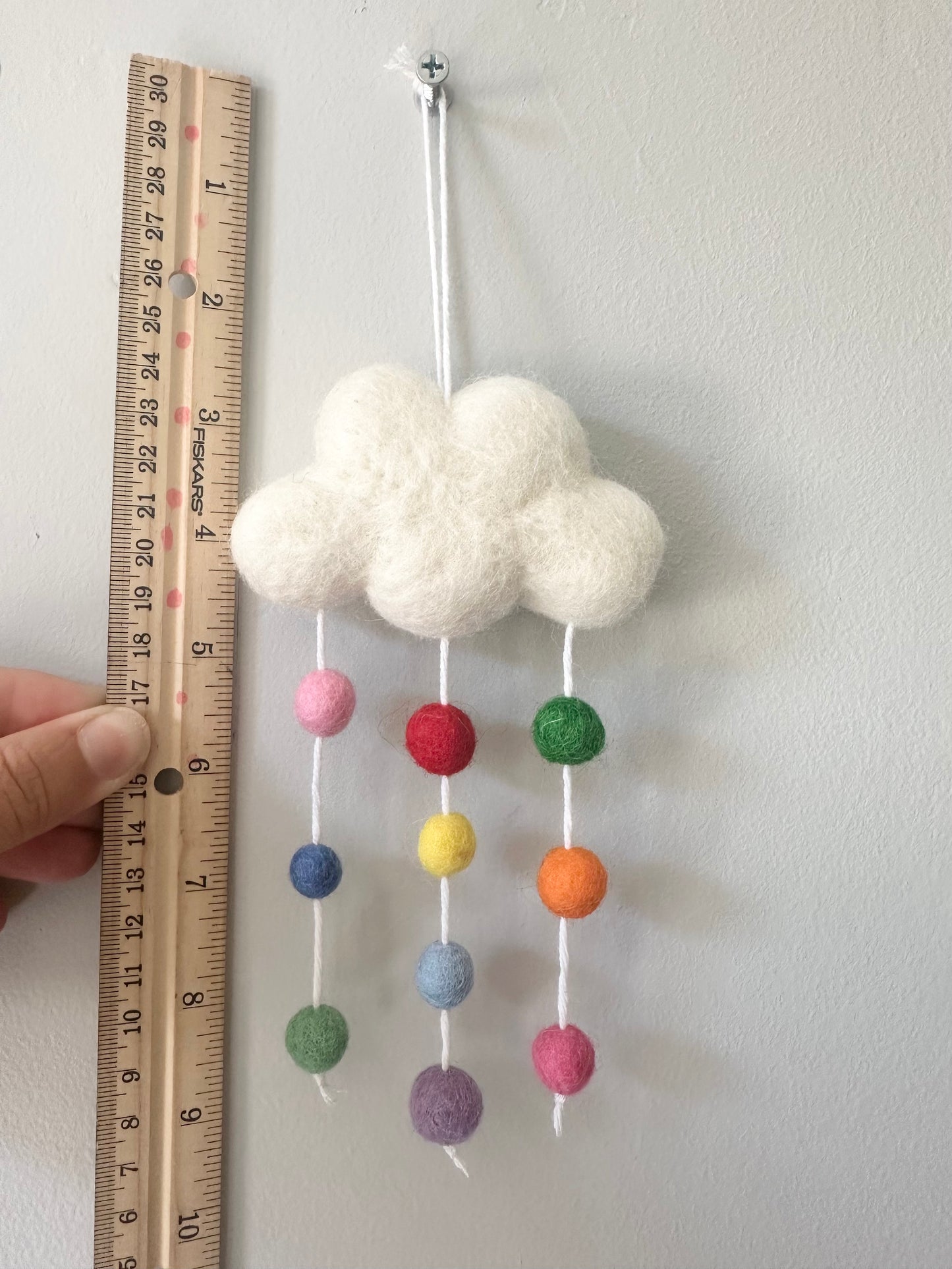 Rainbow Rain Cloud Ornament