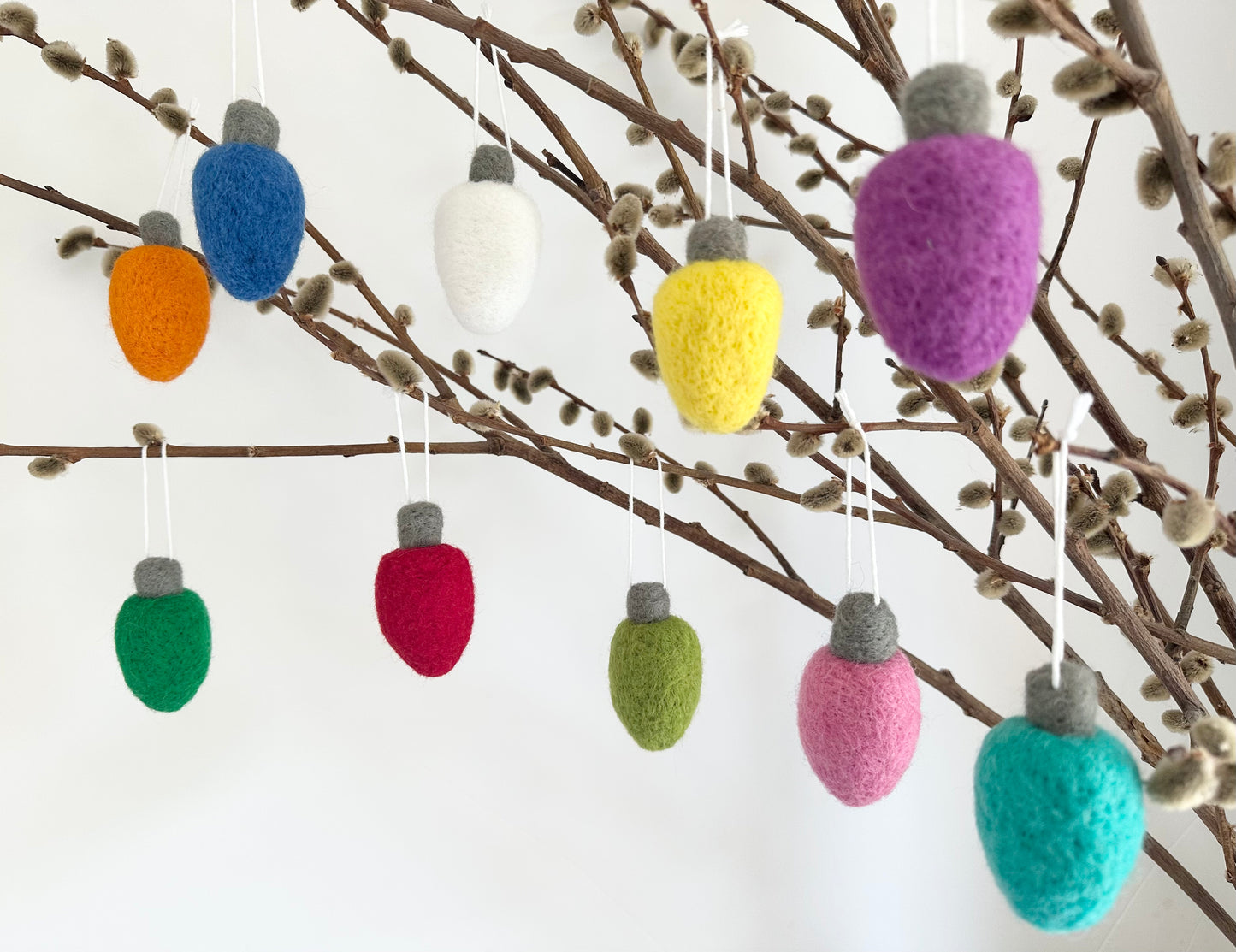 Christmas Lightbulb Ornaments
