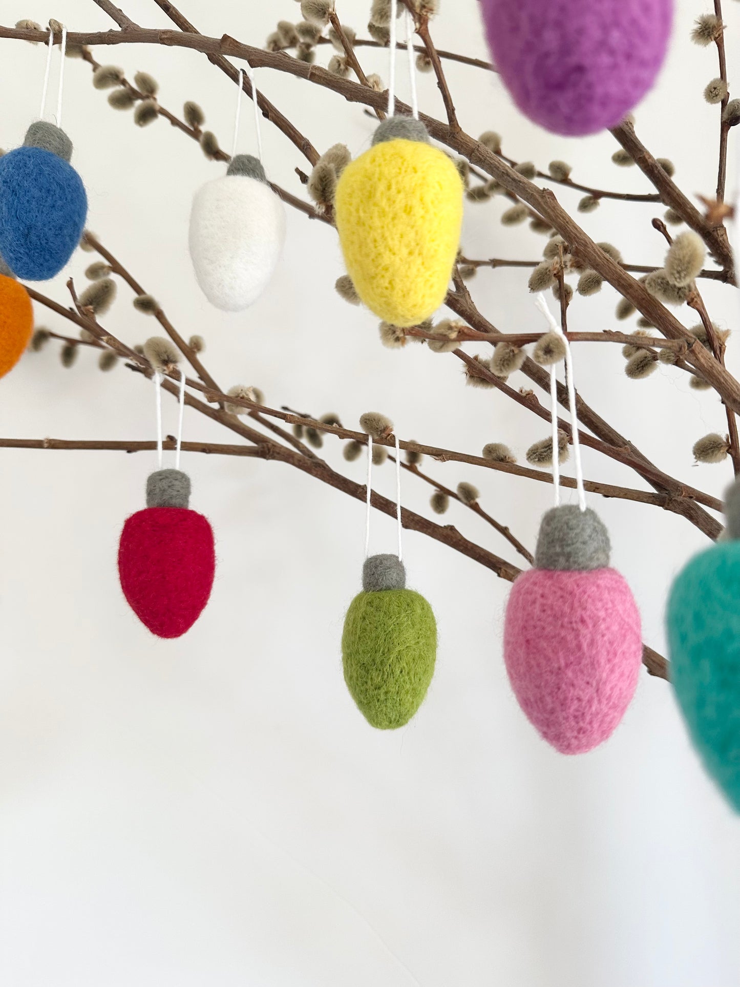 Christmas Lightbulb Ornaments