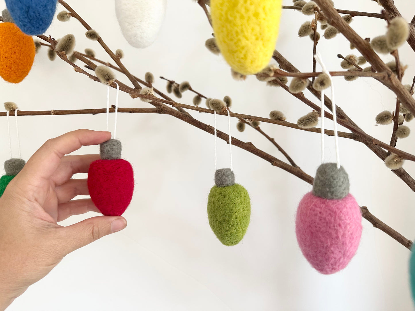 Christmas Lightbulb Ornaments