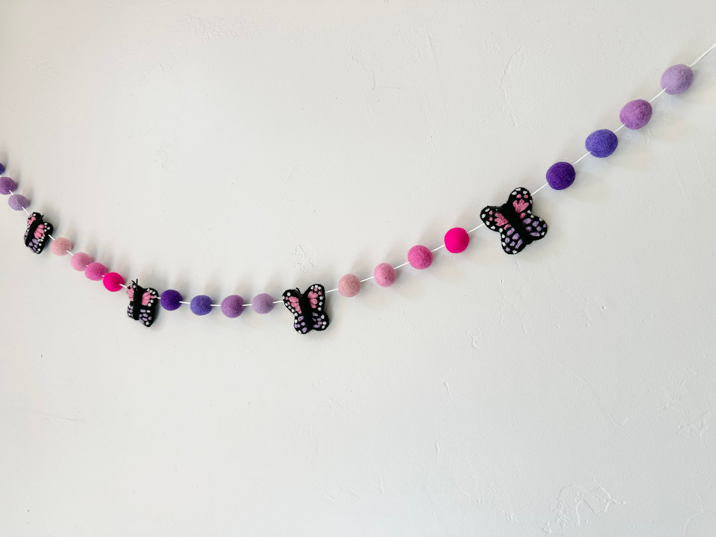 Pink/Lilac Ombre Butterfly Garland