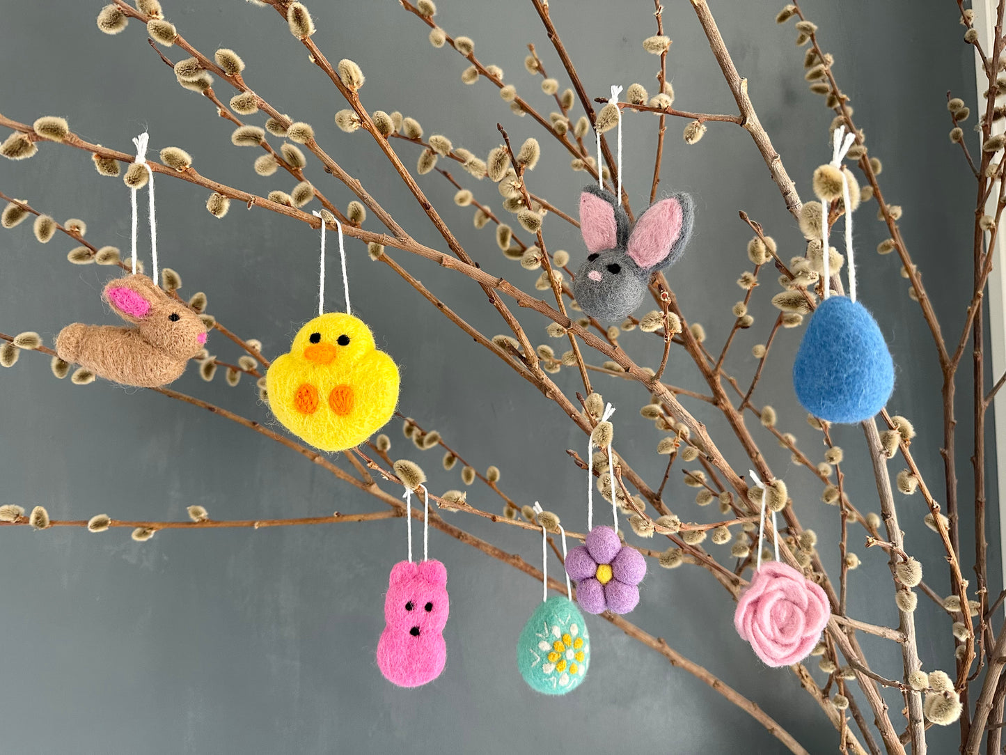 Felted Spring/Easter Ornaments
